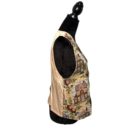 Vtg Bedford Fair Women’s Sz LP Made In USA Tapestry Vest - Picture 7 of 15